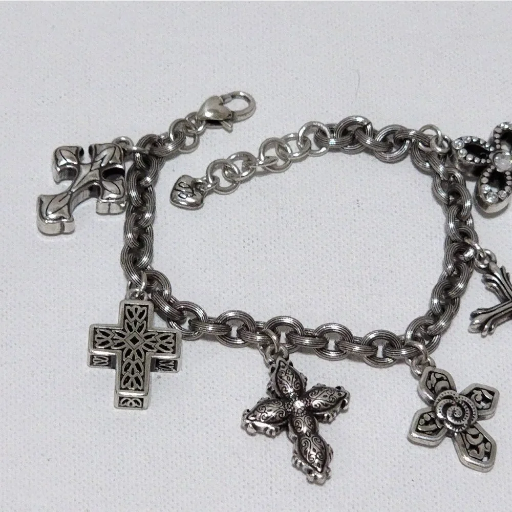Brighton‎ faithful religious cross charm bracelet